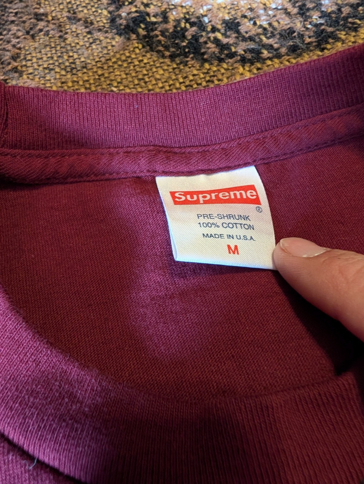 Supreme Anti Hero The Pope Slayer T-Shirt Burgundy Medium M SS16 2016 gallery