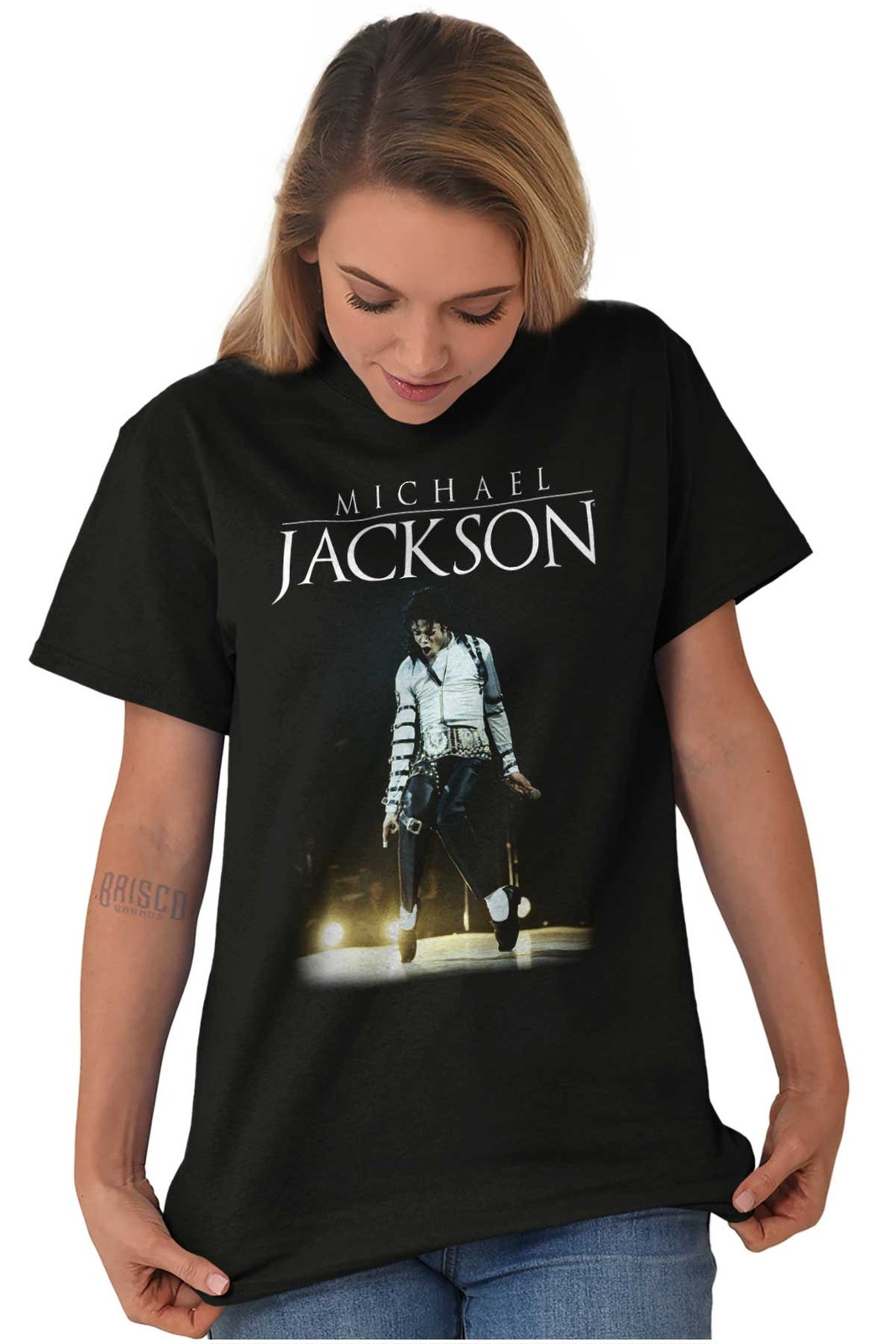 Michael Jackson Bad Tour Toe Stand Dance Womens or Mens Crewneck T Shirt Tee gallery