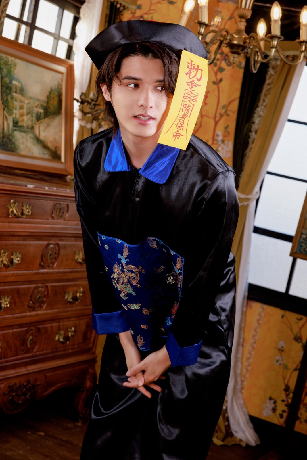 Men's Blue Jiangshi Cosplay Halloween Costume gallery