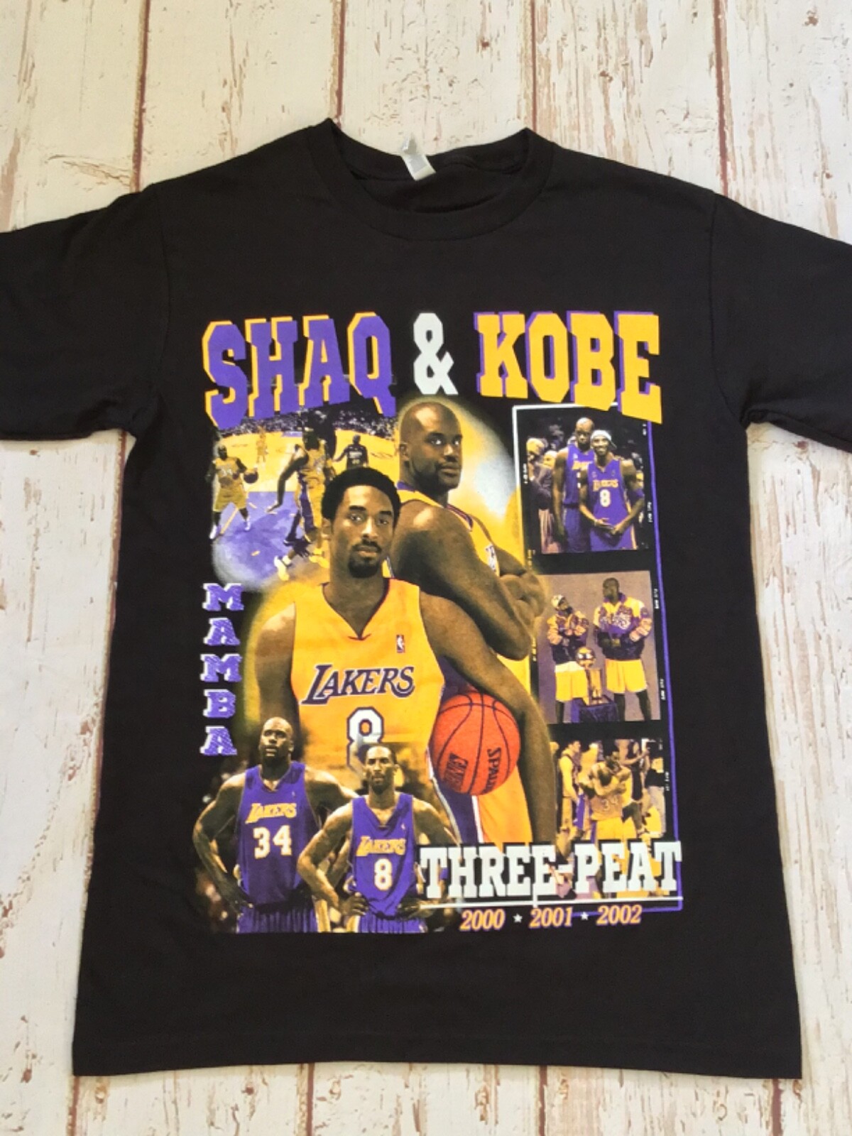 NEW - SHAQ & KOBE - THREE PEAT CHAMPIONSHIP - TSHIRT gallery
