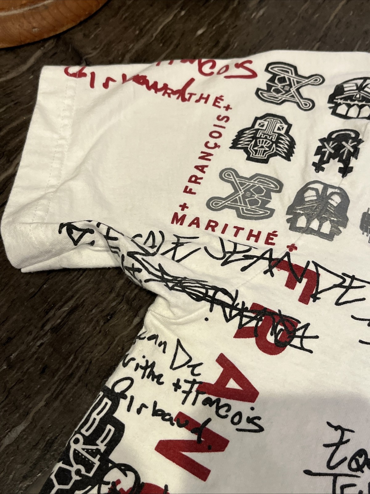 Marithe Francois Girbaud Y2K Tee Shirt Mens Graphic Equations Paris France Large gallery