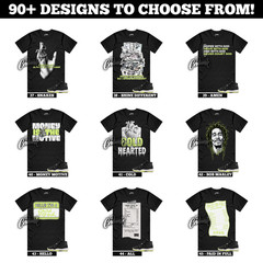 11 Inner Beast GS Barely Volt Dark Raisin White Black Luminous Green 5 T Shirt