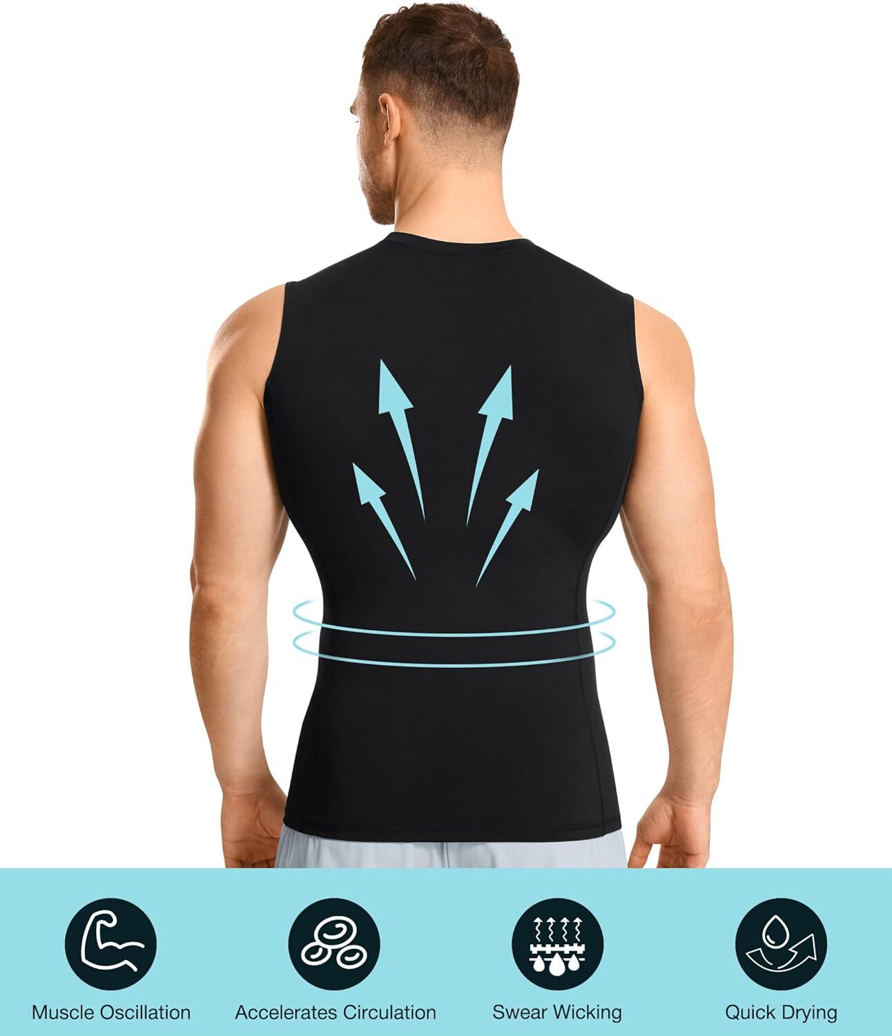 Shaperluv - Shaperluv Male Shaper Tank Chest Gynecomastia Compression Tank Tops gallery