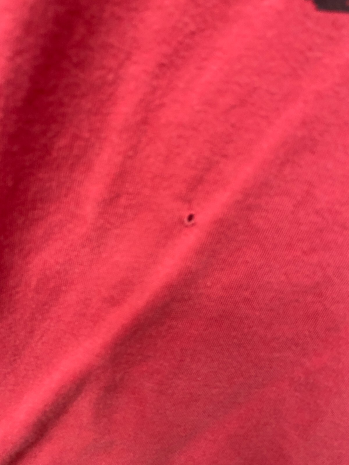 NIKE AIR Jordon FLIGHT RED T-SHIRT size LARGE (small hole) b1 gallery