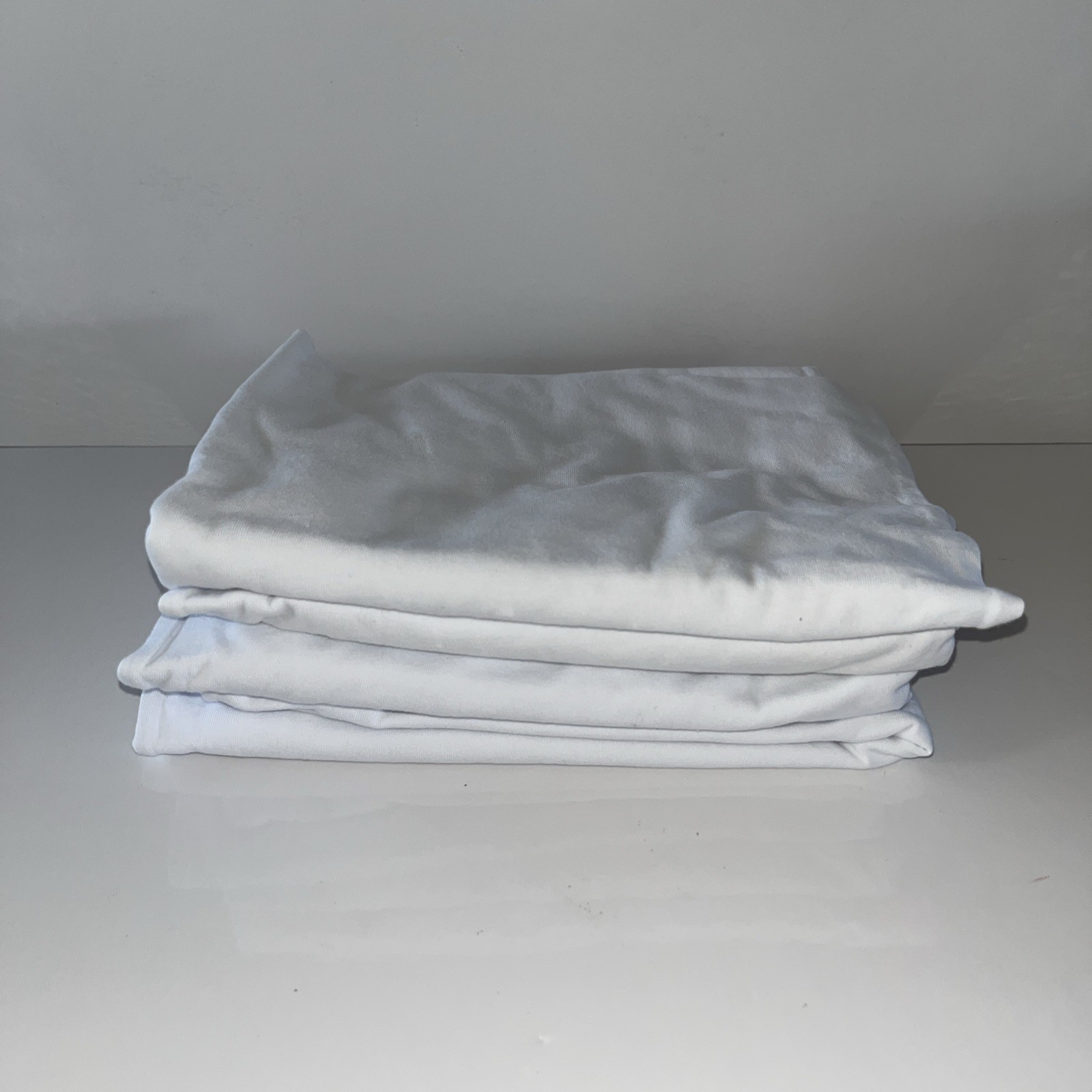 DAVID ARCHY Men's Undershirt T-Shirts White bamboo Small 4 Pack gallery