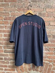 Drakes Men’s Tee, Sz 44, Blue Heavy Gauge Cotton, Open Studio 327 Canal Heavy