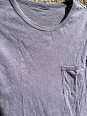 Men’s Vuori T-Shirt Blue Pocket Solid NO SIZE Casual Norm City Classic Modern