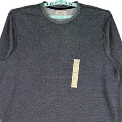 St. Johns Bay Men Super Soft Long Sleeve Crewneck Navy T-shirt Big/Tall 2XLT NWT