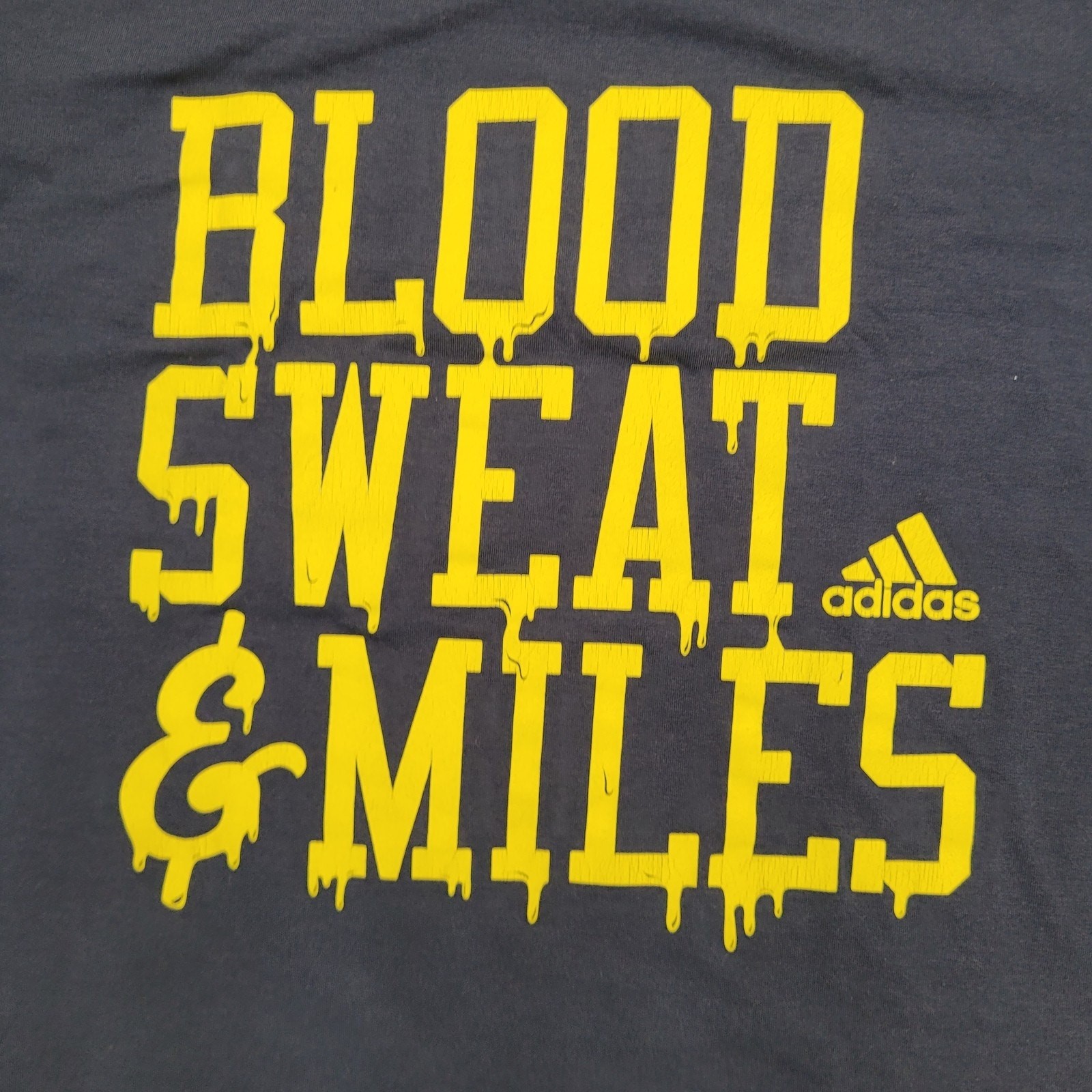 Adidas Climalite Shirt Medium 19x25 Blood-Sweat-&-Miles gallery