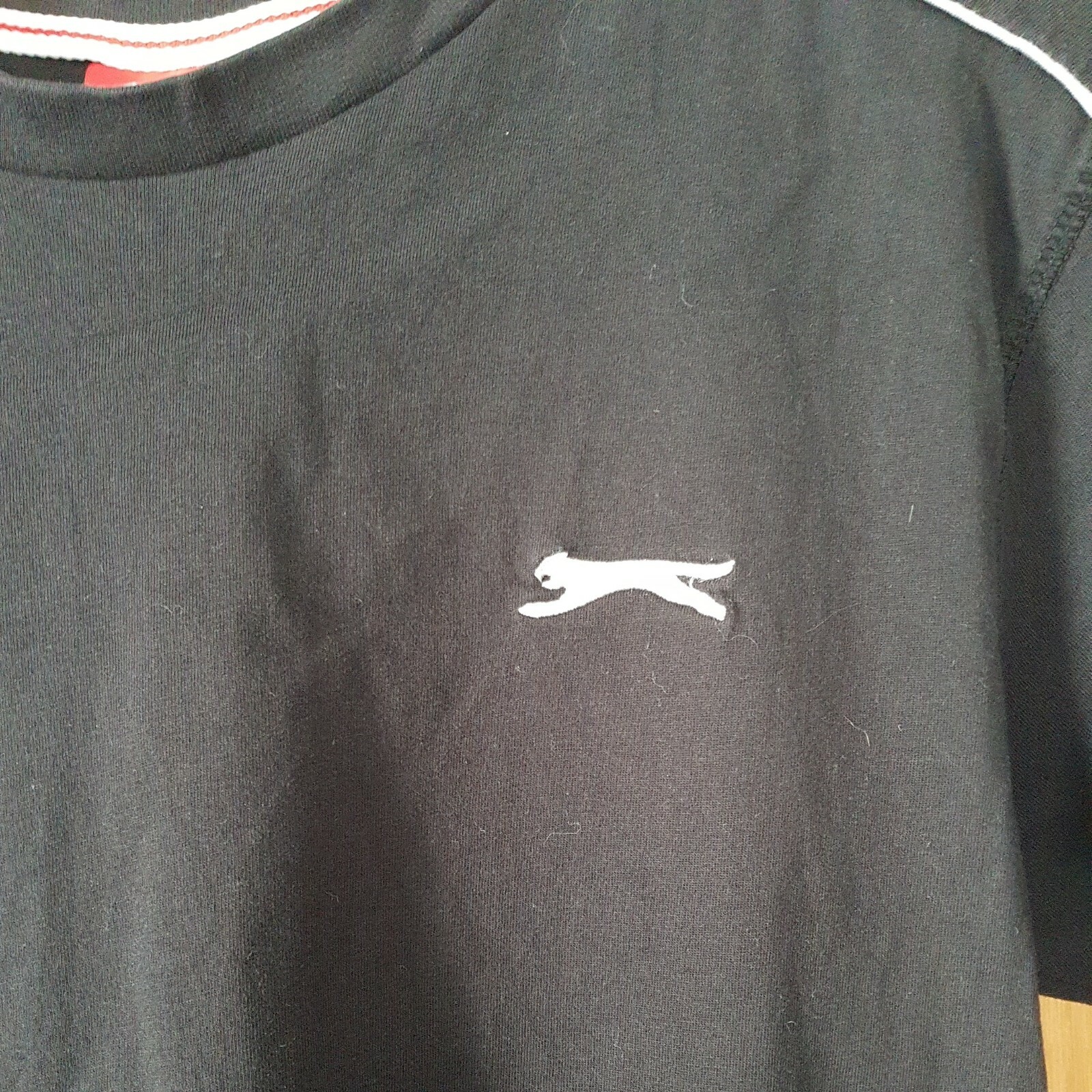 Slazenger Mens Black T Shirt Size XS Good Used Condition gallery