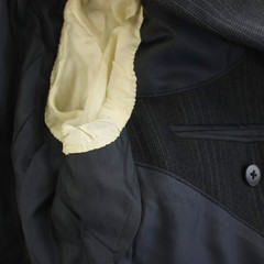 Burberrys Single Suit Setup Jacket & Striped Pants Tailored 2piece Men