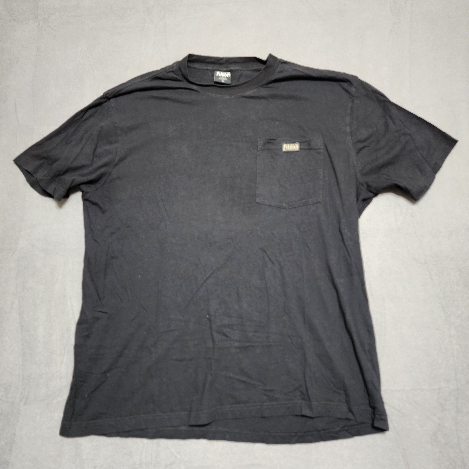 Filson Coal Black Pocket Tee Shirt 100% Cotton Size XL Better Outdoor Clothes gallery