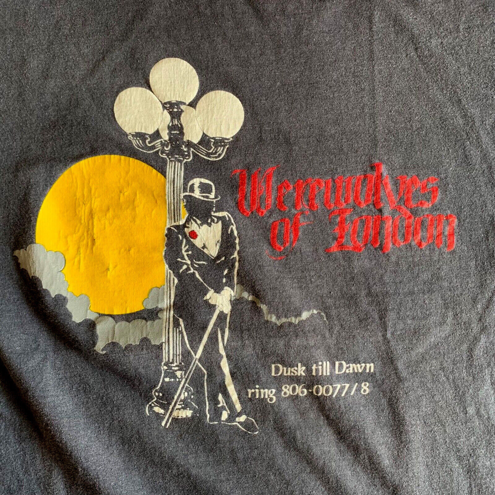 Warren Zevon Werewolves of London Shirt Short Sleeve Black Unisex S-5XL