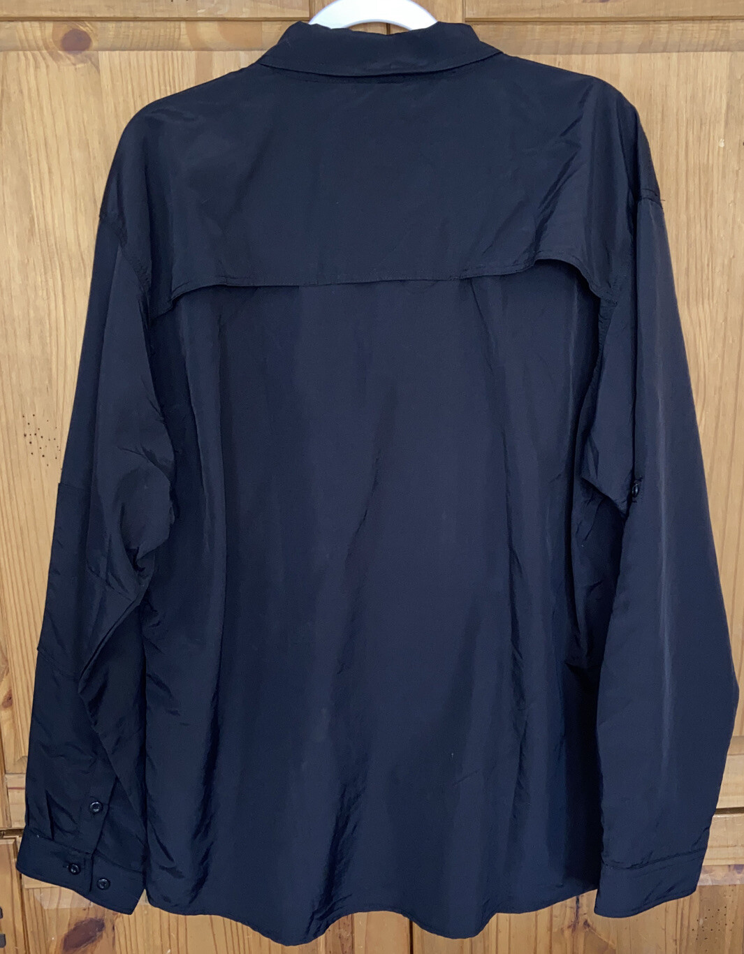 TACVASEN Men Large Black Tactical Shirt Quick Dry Breathable Long Sleeve New gallery