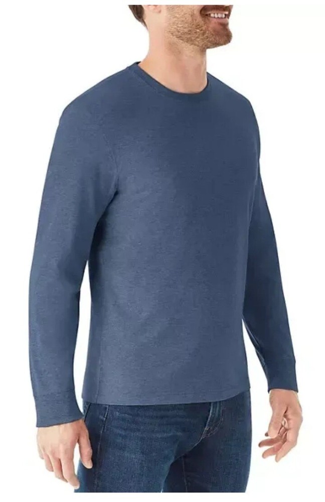 New Members Mark Men’s Essential Long Sleeve Crewneck Tshirt Size XL