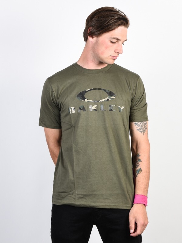 Oakley Mens PC Stealth II Tee Short Sleeve T-Shirt Dark Brush Size Large New