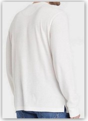 Long Sleeve TEXTURED HENLEY Shirts- Goodfellow Burgundy Gray Tan White Basil 1