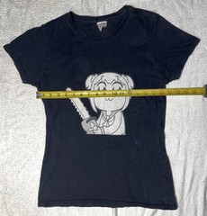 Pop Team Epic Popuko Holding A Chainsaw Short Sleeve T Shirt