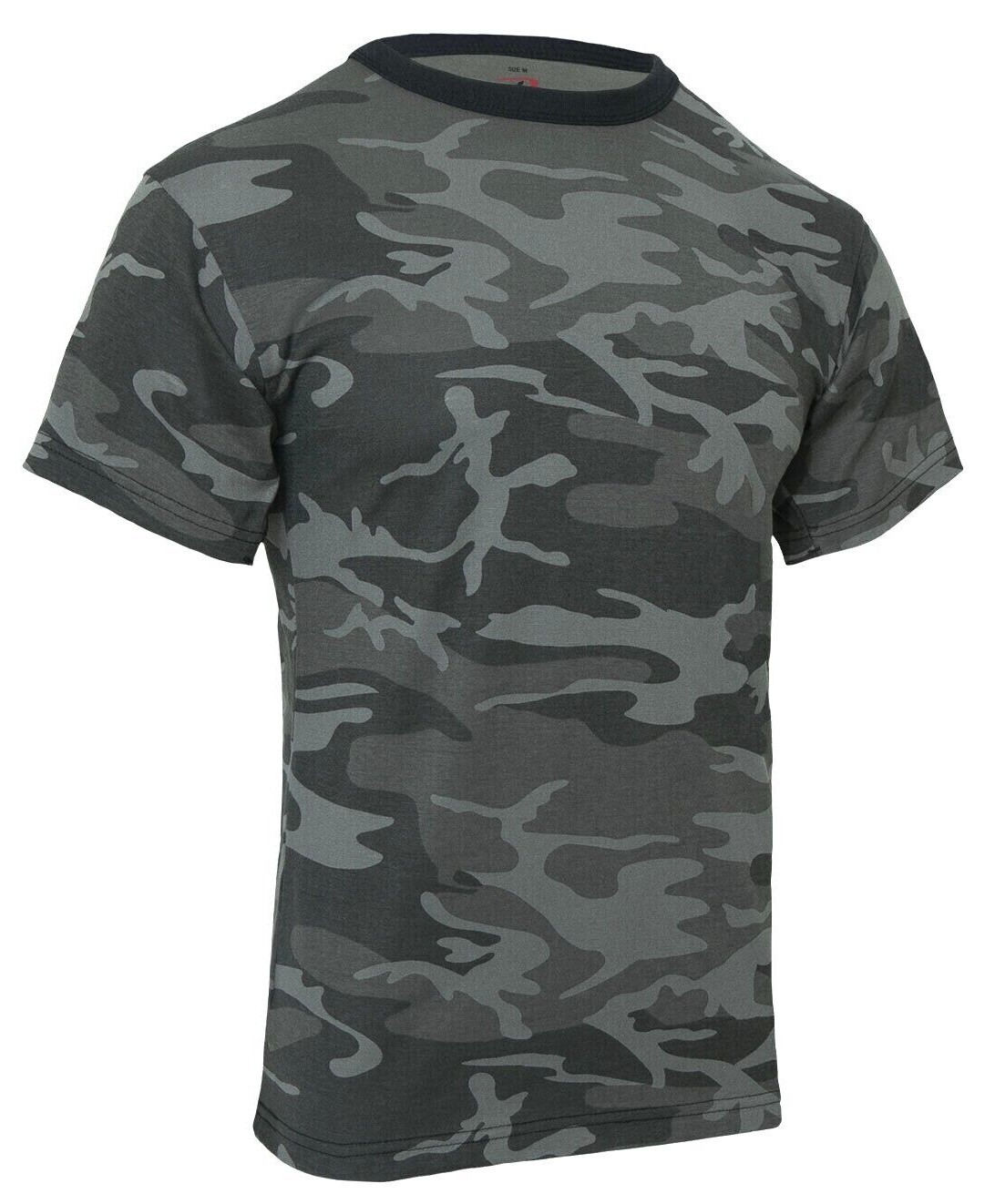 Rothco Black Camo T-Shirt- Poly Cotton Military Fashion Tees gallery
