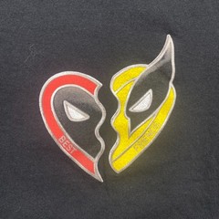 Marvel Studio Men’s Deadpool & Wolverine T-Shirt Short Sleeves Size M Black