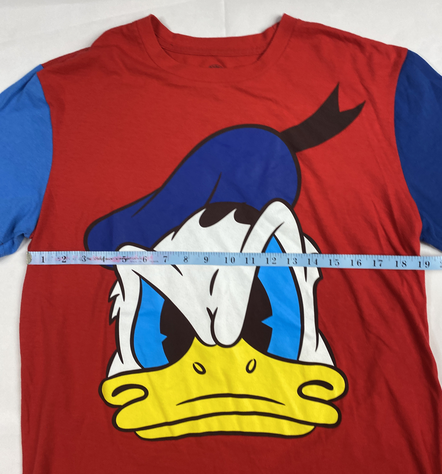 Mickey & Co Donald Duck Colorblock Tee Medium Short Sleeve Multicolor 90s Y2K gallery