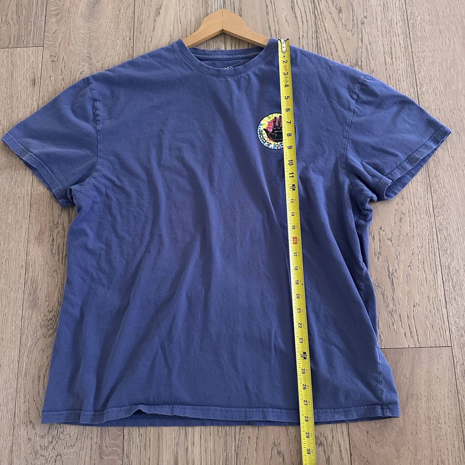 Body Glove BG Navy Tie Dye Graphic Logo Vintage Style Tshirt Shirt XL gallery