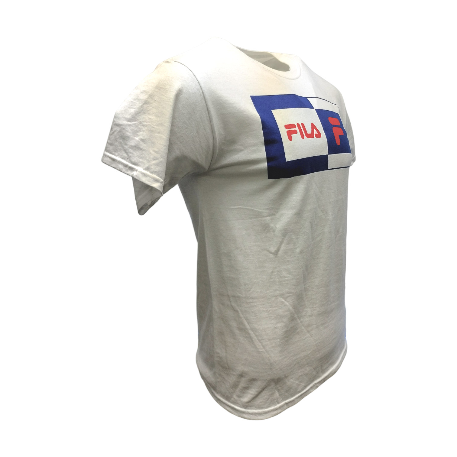Men's FILA Athletic Apparel-BIG SIZE - White - Logo T-Shirt - NEW - gallery