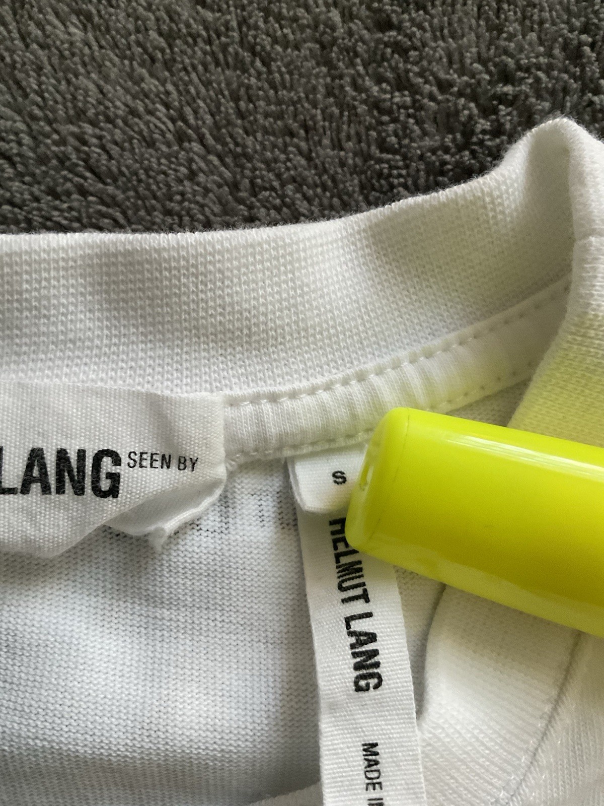 Helmut Lang The Artist Series Adrienne Salinger Mens S White Long Sleeve Tee gallery