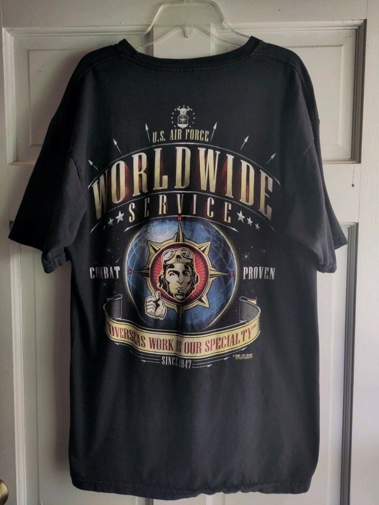 U.S. Air Force World Wide Service T-shirt - 7.62 Large - Combat Proven Overseas gallery