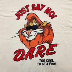 D.A.R.E. “Just Say No Too Cool To Be A Fool” Graphic T-Shirt Size 2X