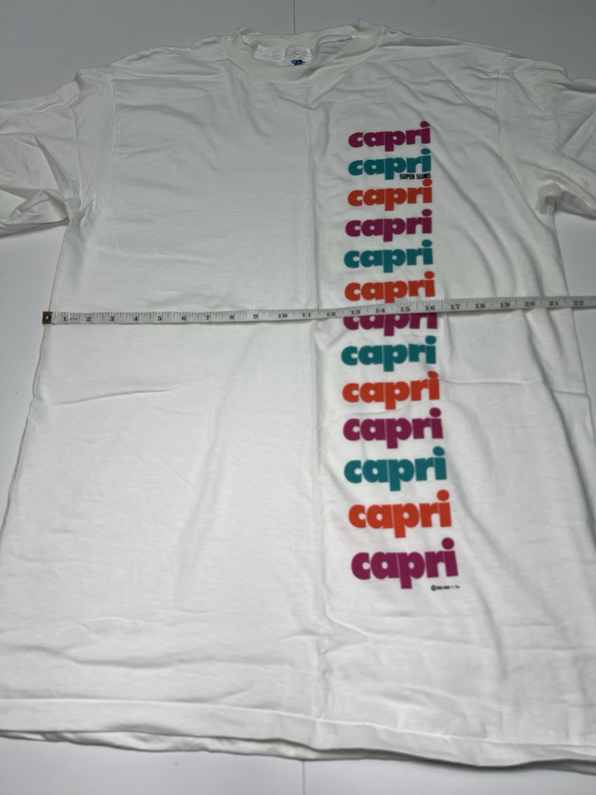 RARE Vintage 90s Capri Super Slims Shirt Size L Made In USA gallery