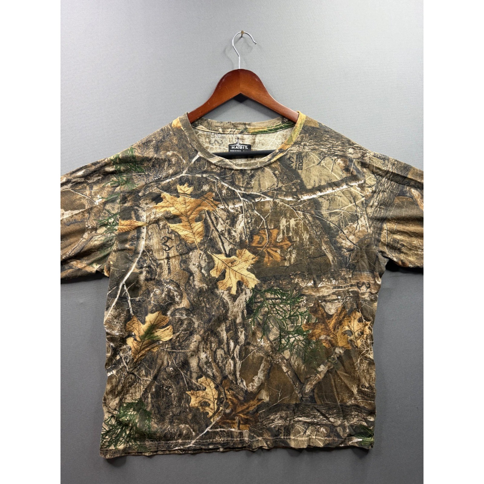 Habit Long Sleeve Shirt Mens Camo Realtree Edge Hunting Top Large gallery