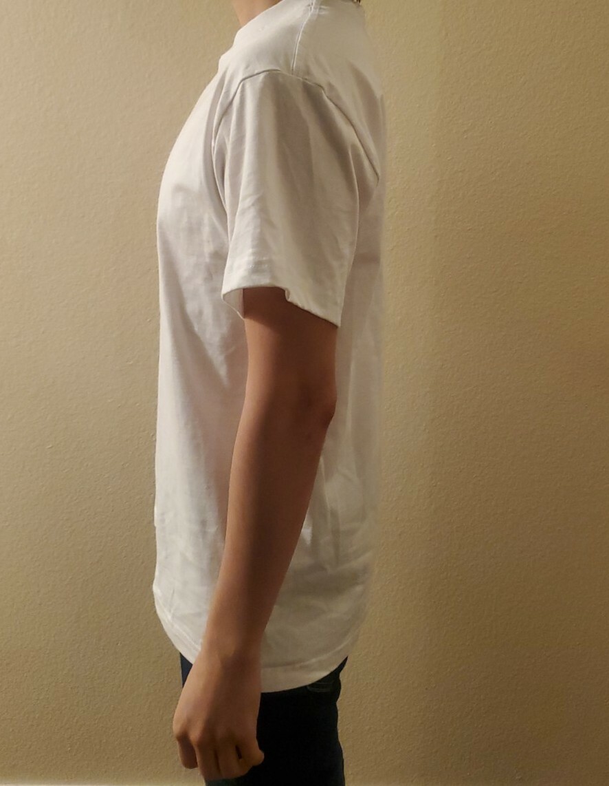 Men's WHITE BLANK T-SHIRT 100% Cotton NEW gallery