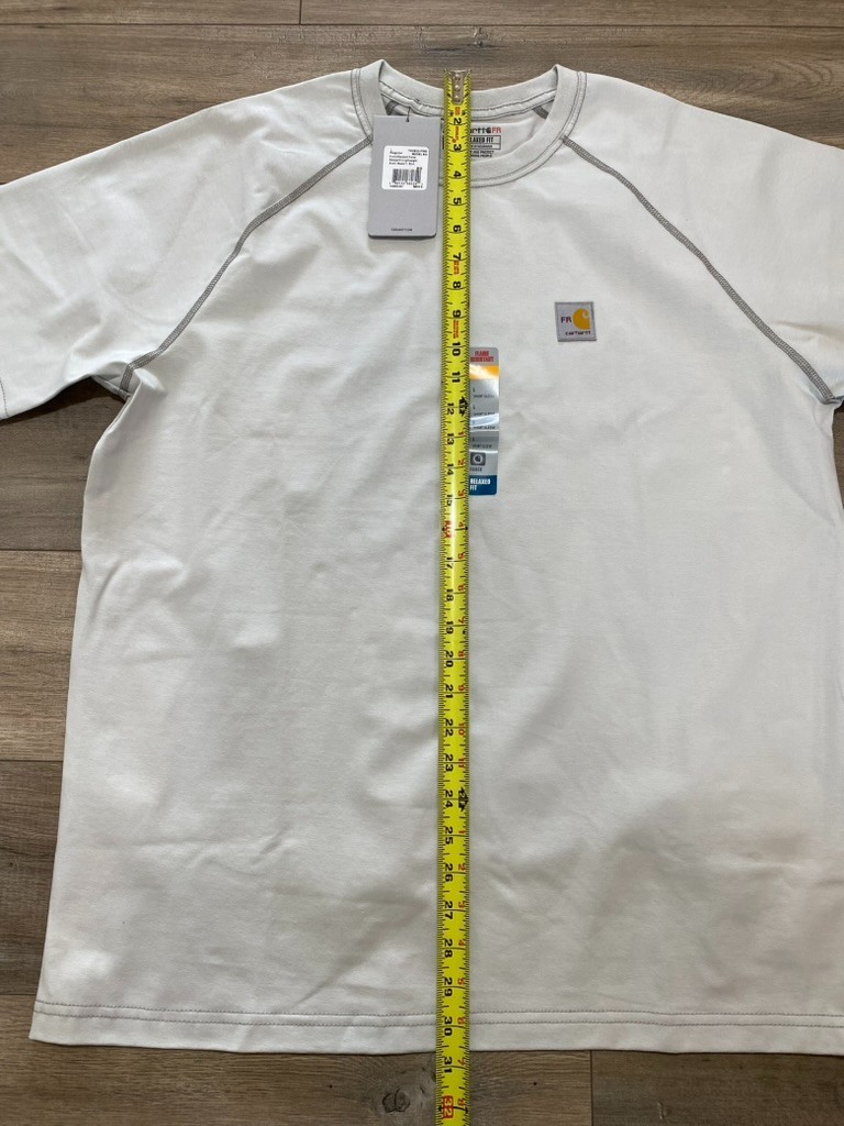 Carhartt Force FR Mens L Short Sleeve Work T-Shirt Flame Resistant Gale Gray gallery