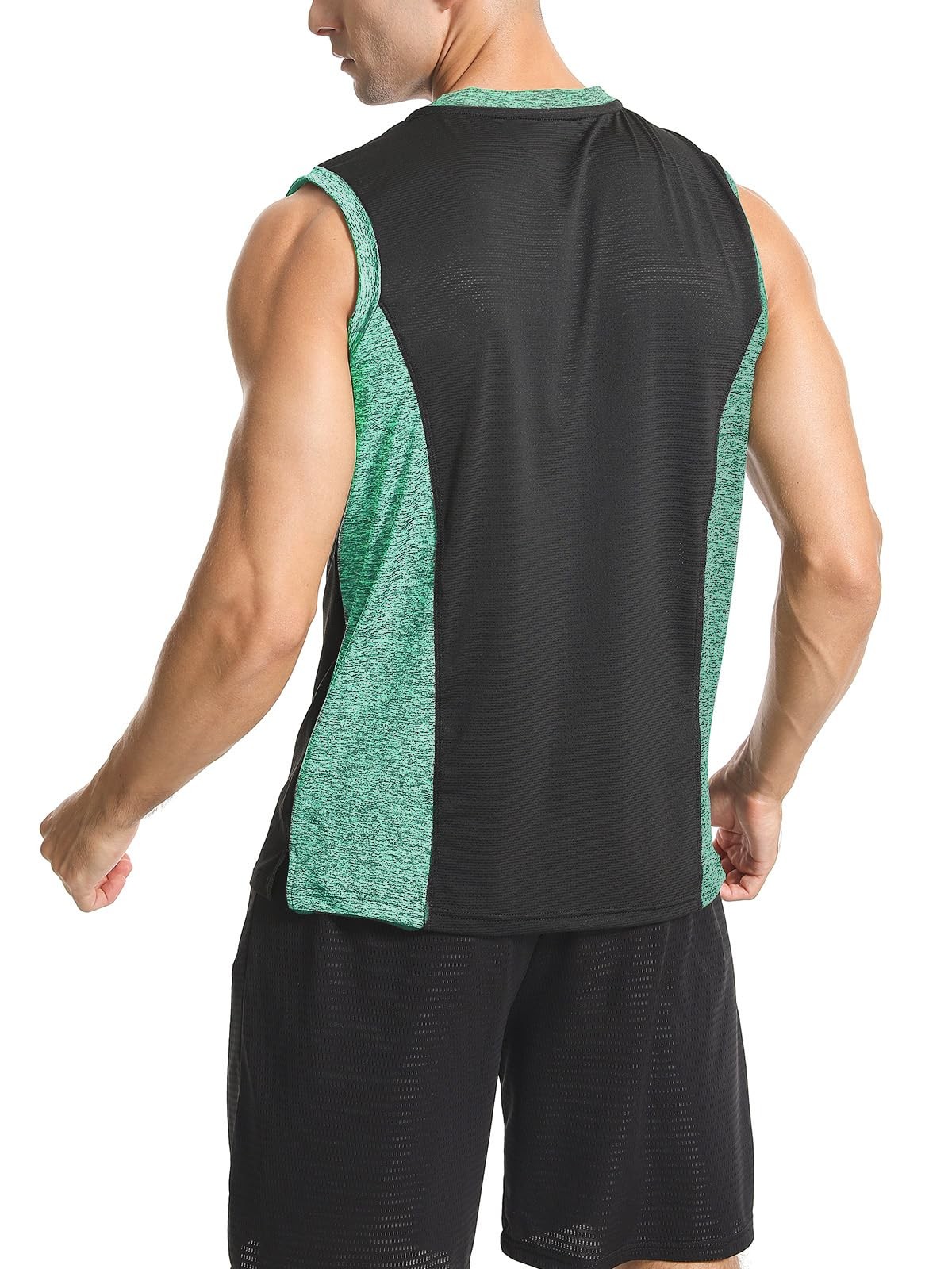 3 Pack Men's Workout Tank Tops Sleeveless Muscle Gym Tank Top Quick Dry Darkg... gallery