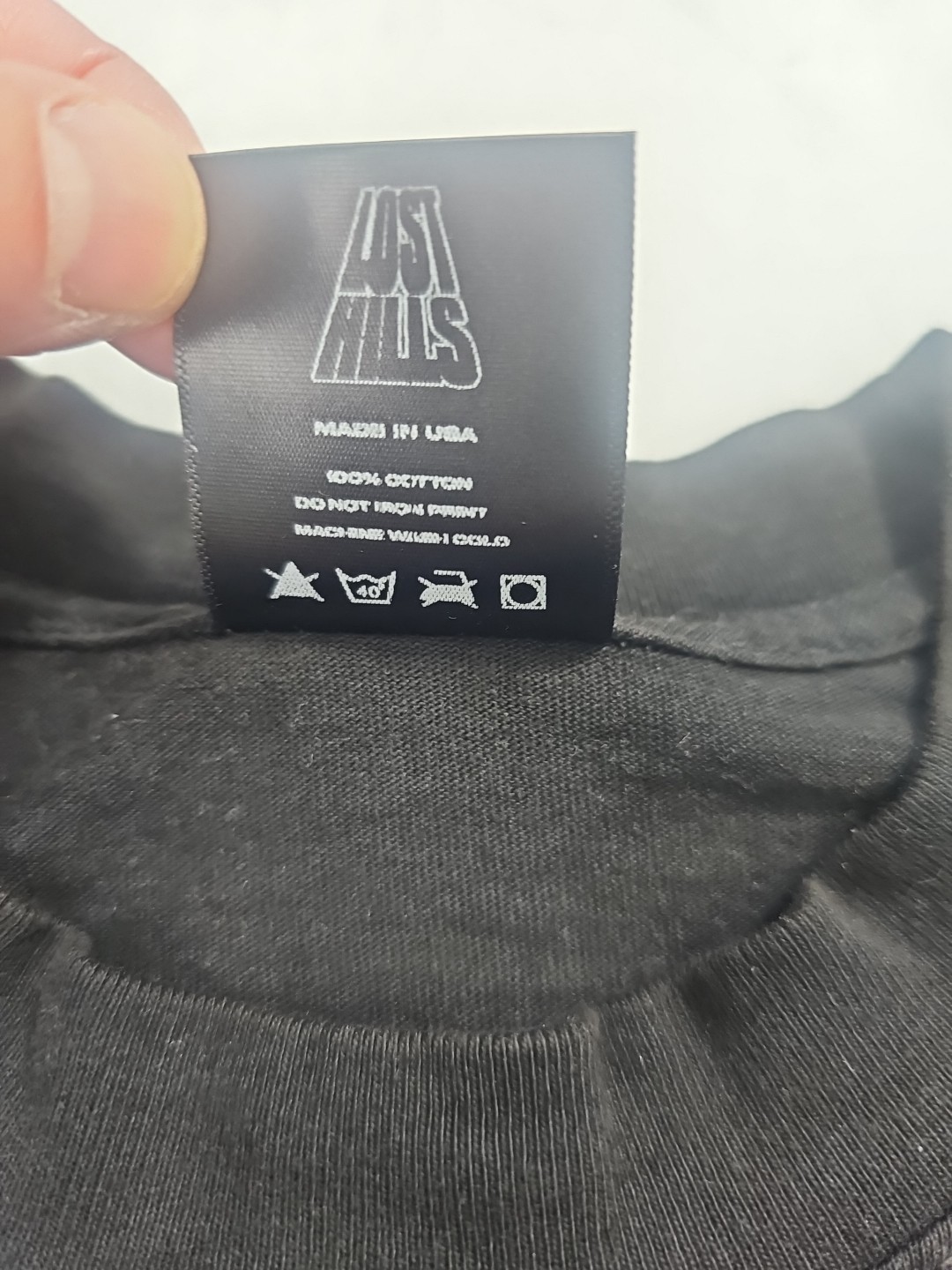 LOST HILLS LOGO FRONT AND MIRROR STYLE LGO BACK BLACK MEN'S LG (OS) FIRE 🔥 🔥 gallery