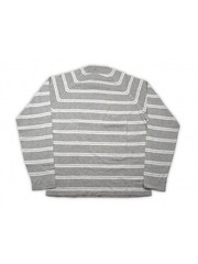 Malo jersey men mod. PE2800E006EA38607 10801 Horizontal Stripes Grey/White