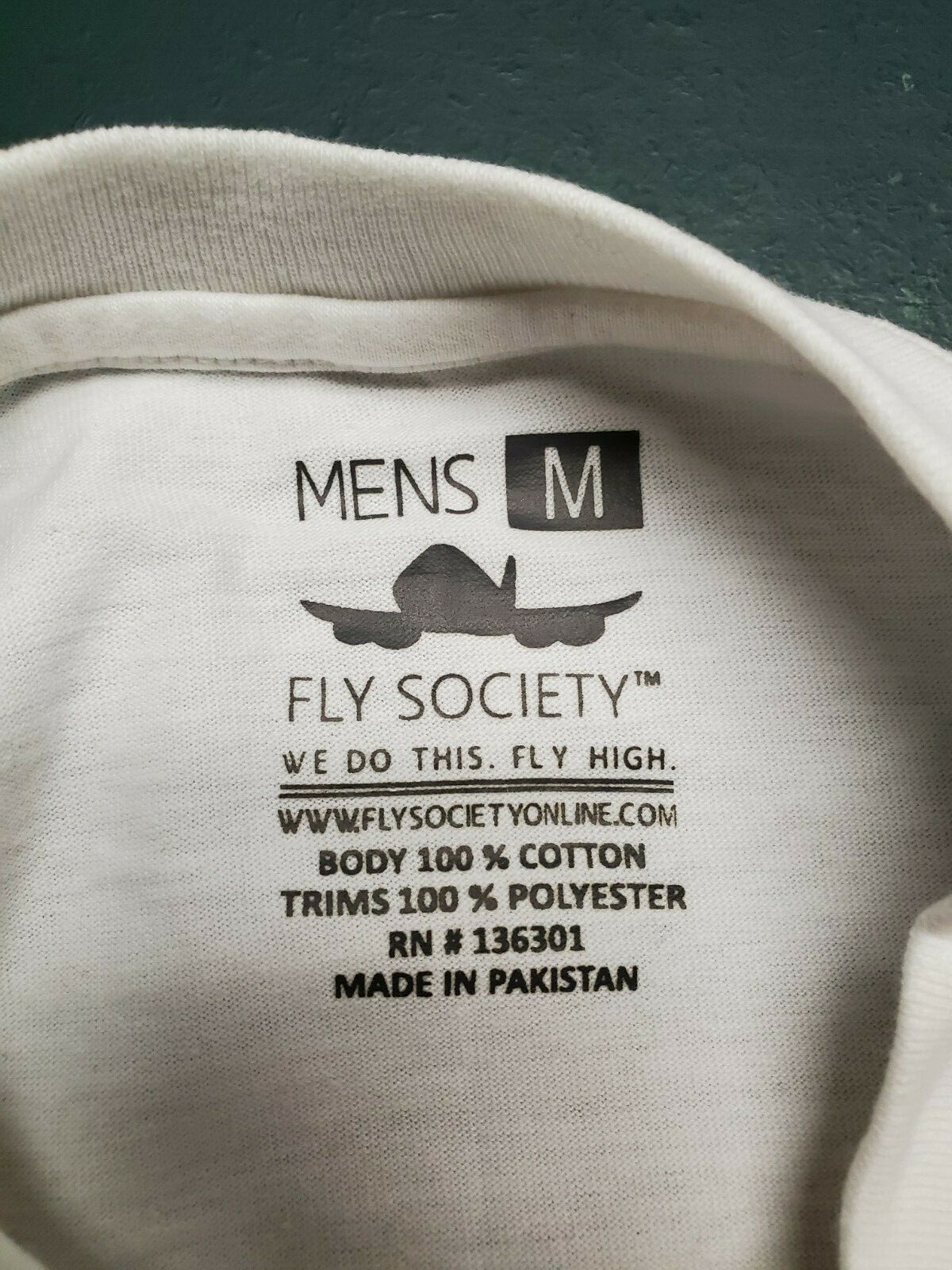Men's FLY SOCIETY Half Sleeve Print T-Shirt NWT MSRP $40 Free Ship gallery