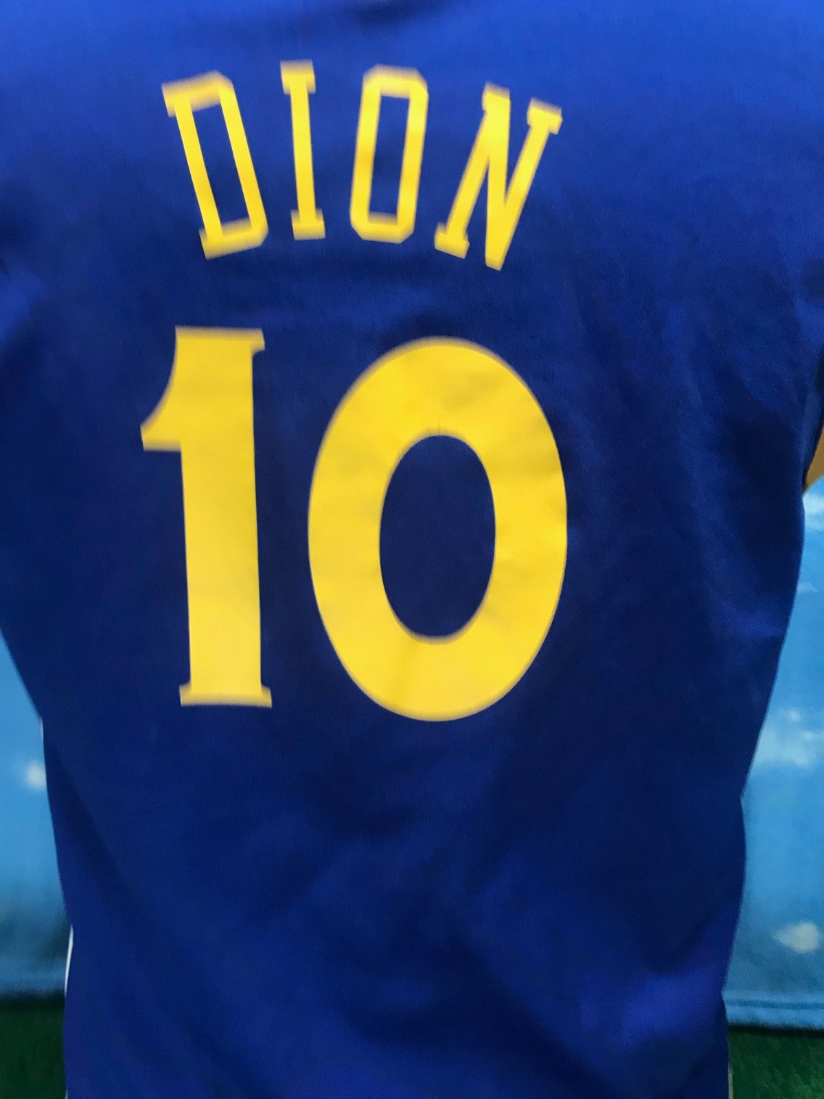 Golden State Warriors Jersey Large 10 Dion Adidas Blue NBA see description C3 gallery
