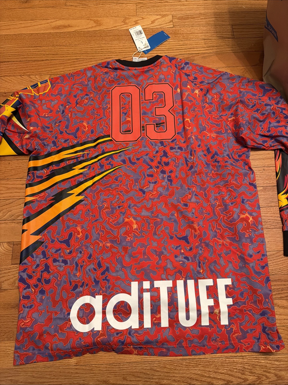 adidas JX1702 Adilenium Season 3 Long Sleeve Graphic T-Shirt NEW LIFE-0 Men Sz L gallery