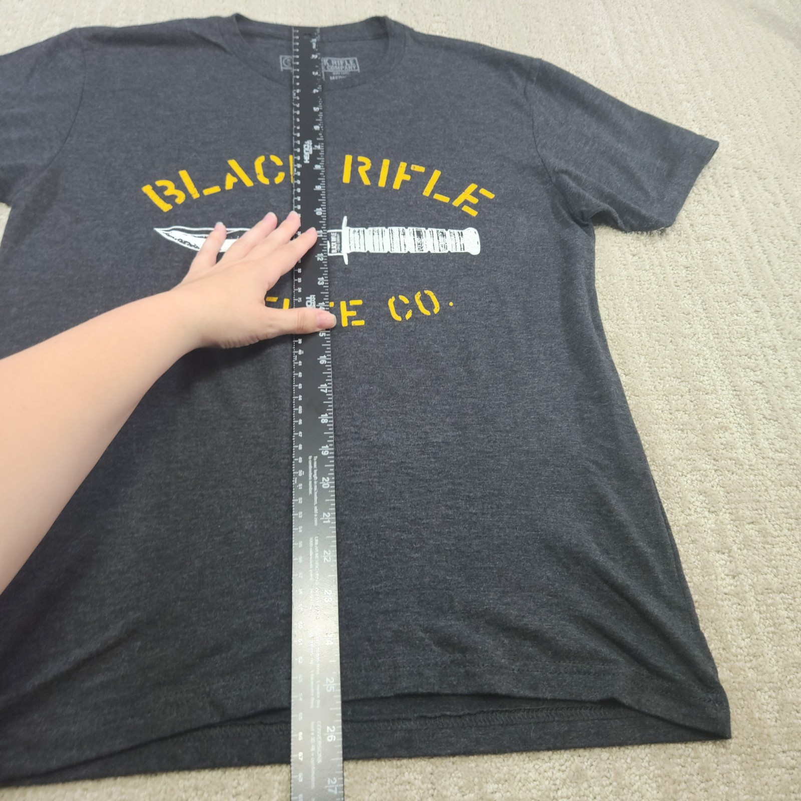 Black Rifle Coffee Company Shirt Men Medium Stretch Quick Dry Military USA Gray gallery