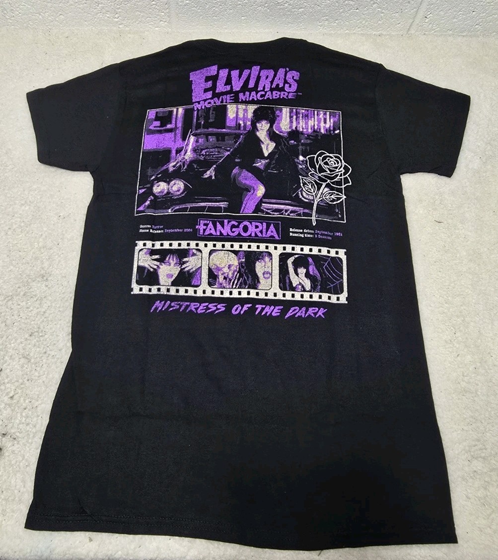 Fangoria Elvira Movie Macabre Graphic T-Shirt NwT Mens SZ Large (Fang) gallery