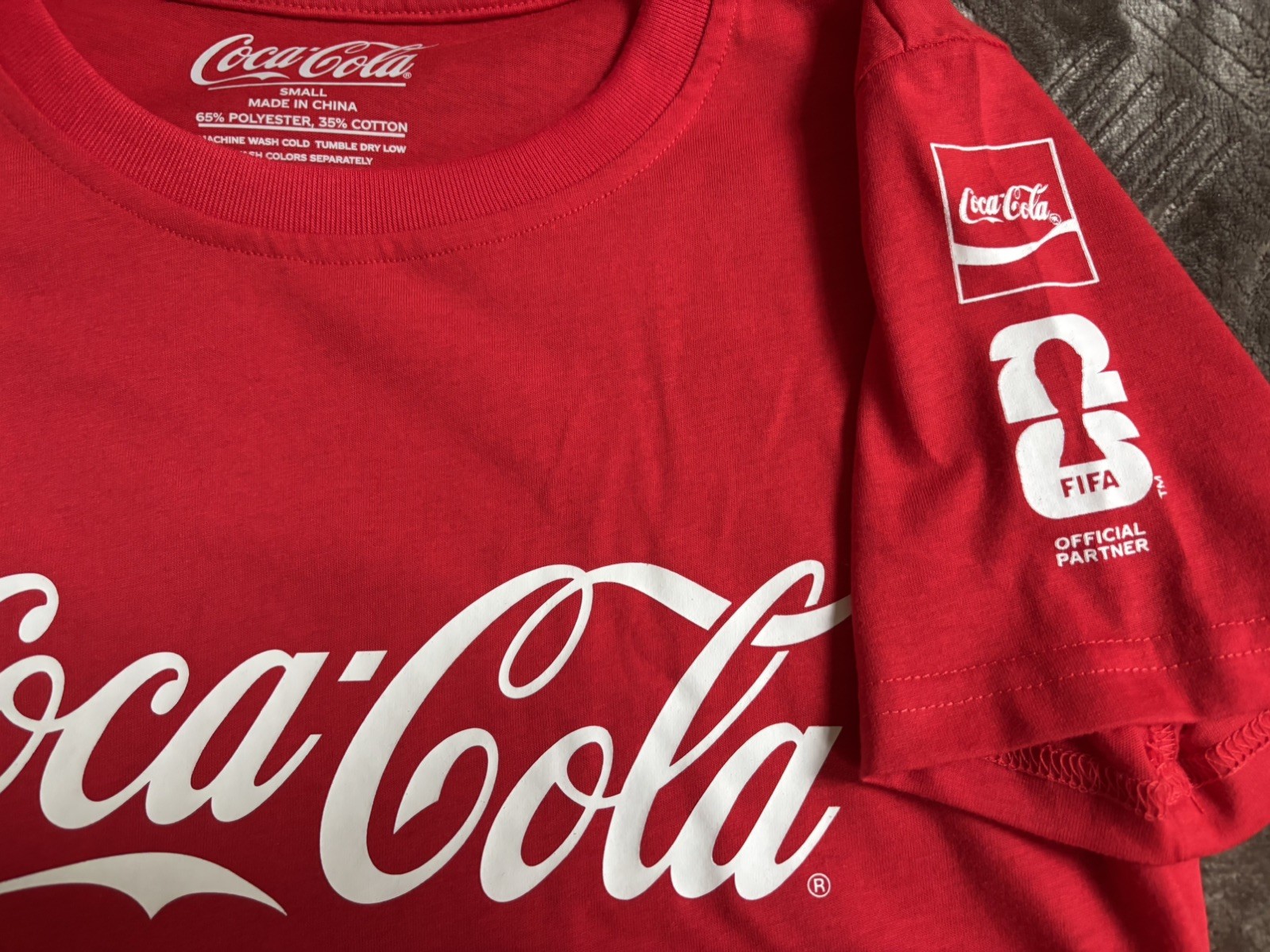 Coca-Cola Men’s Red FIFA 2026 Official Partner Graphic Logo Small Size gallery