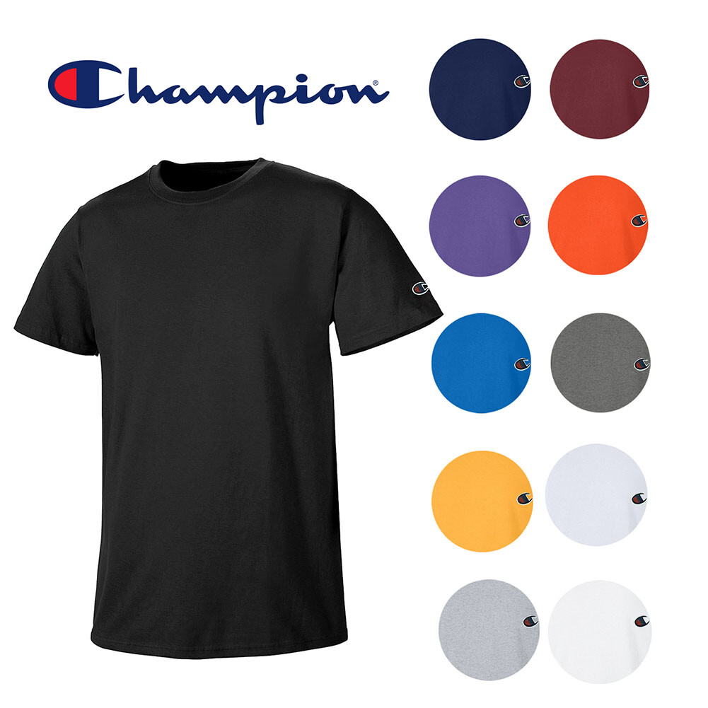 Champion Men's Athletic Wear T425 Short Sleeve Tag Free Workout Gym T Shirt gallery