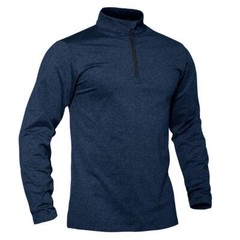 Men’s 1/4 Zip Pullover Sweater Lightweight Long Sleeve Gym Workout Outdoor Shirt