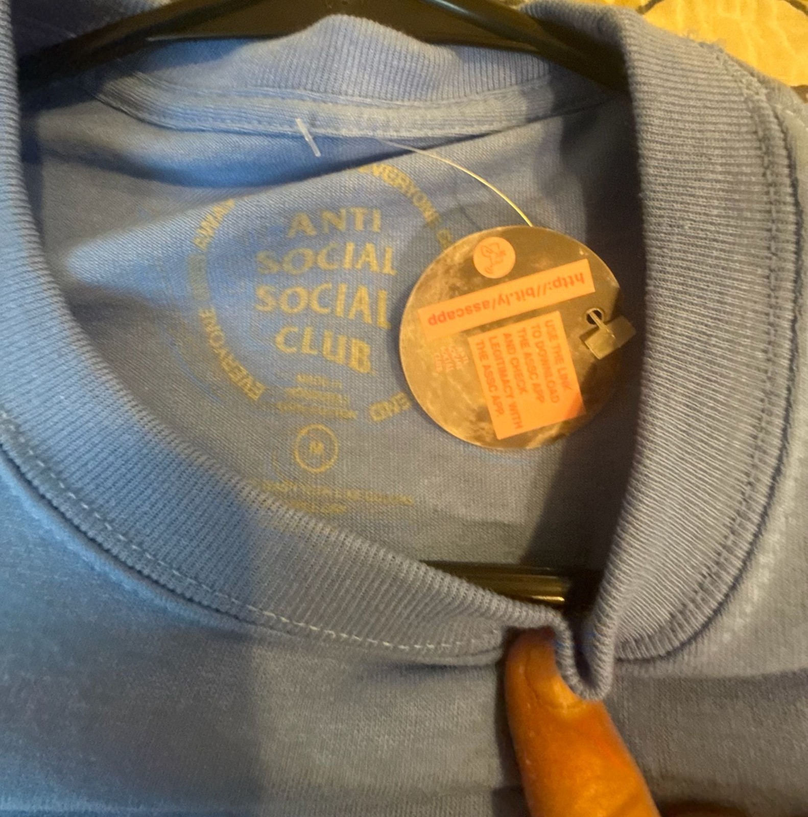 Anti Social Social Club Hot At First Light Blue Flame Tee gallery