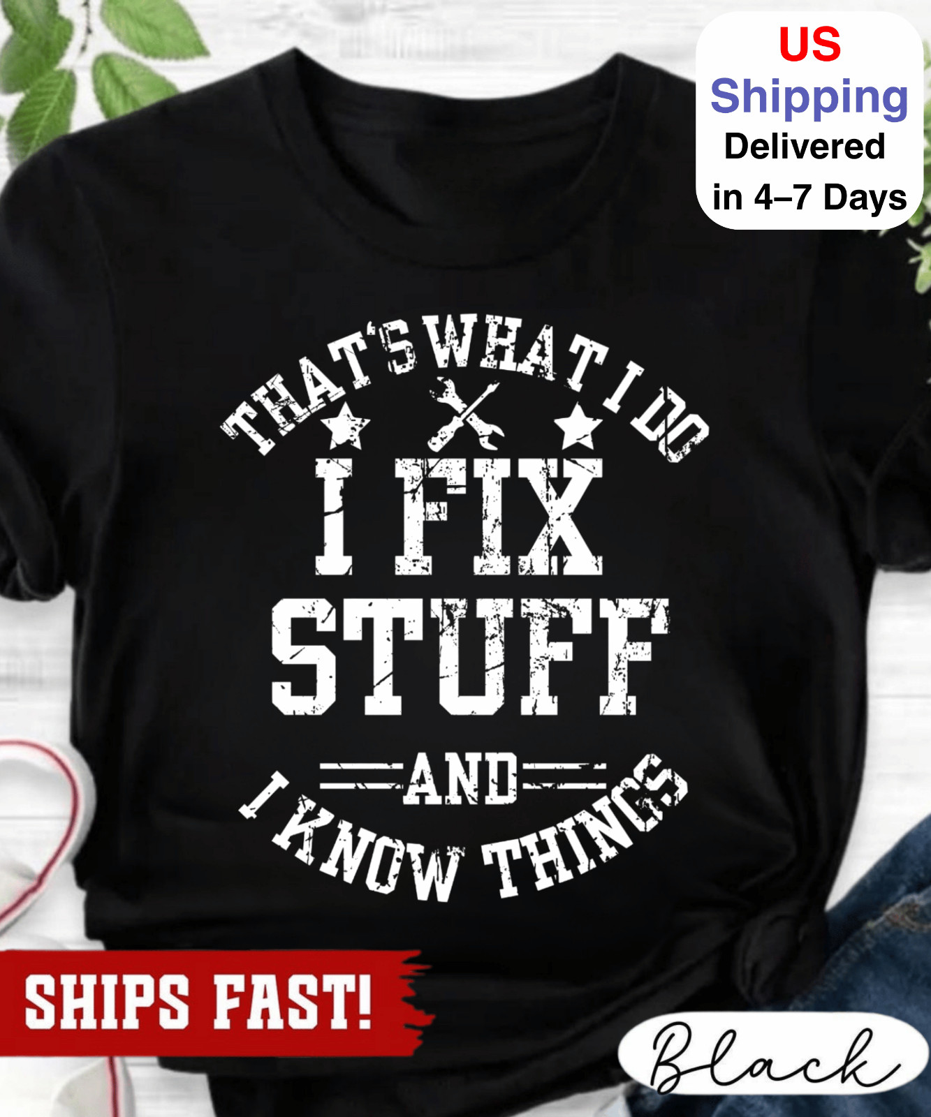 That's What I Do I Fix Stuff And I Know Things T-shirt Funny Dad Grandpa Shirt, gallery
