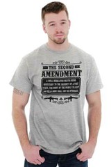 The Second Amendment Constitutional Right Womens or Mens Crewneck T Shirt Tee