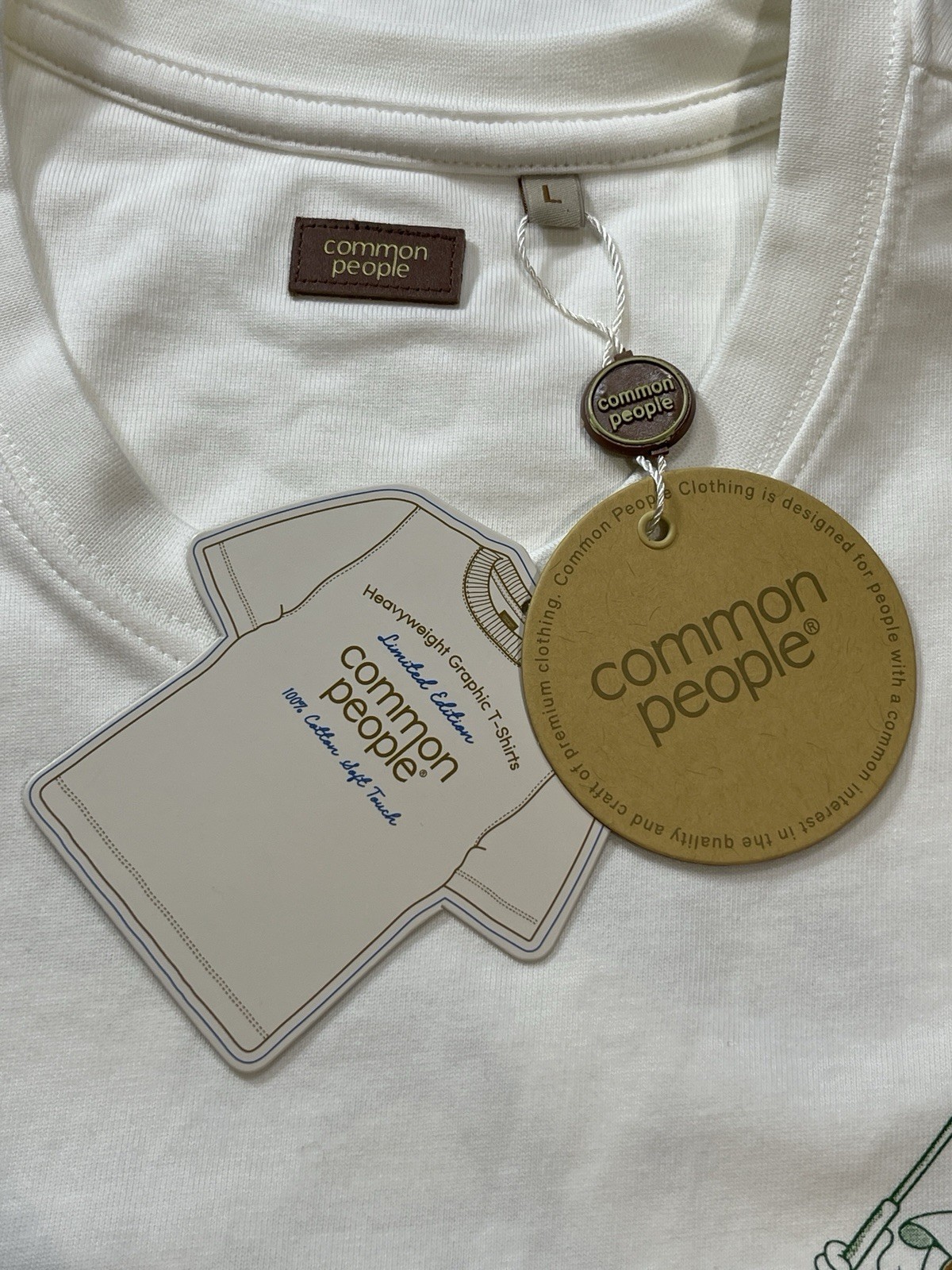 Common People Golf Club Printed Tee Men’s Medium OFF-White Graphic Shirt NWT gallery