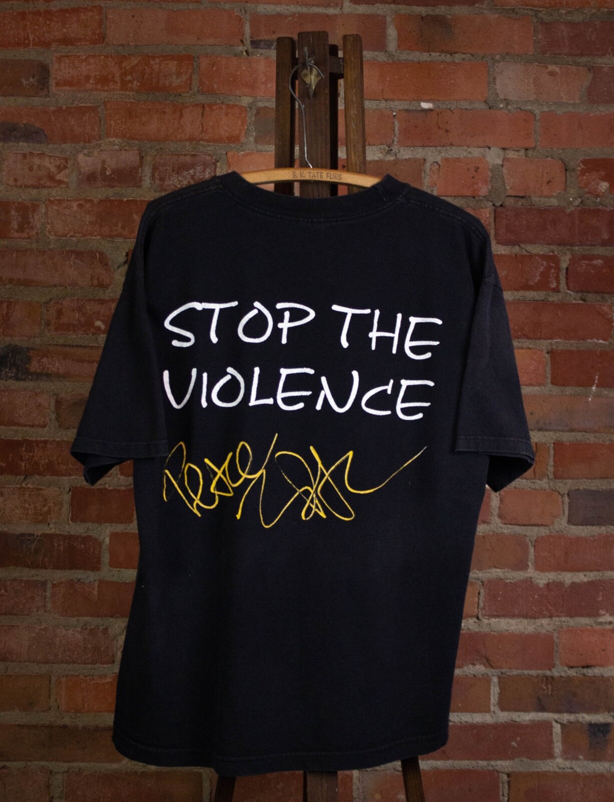 Vintage 2pac 1997 Stop The Violence Rap T Shirt Black XL gallery